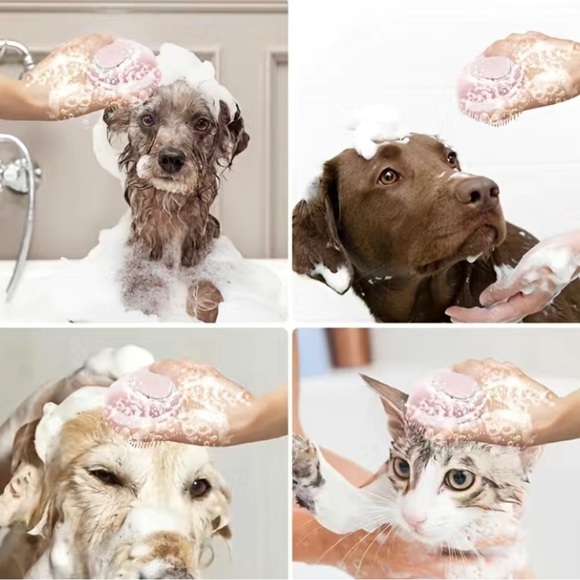 🛍️Purple Pet Shampoo Brush for Dogs and Cats - Picture 8 of 10